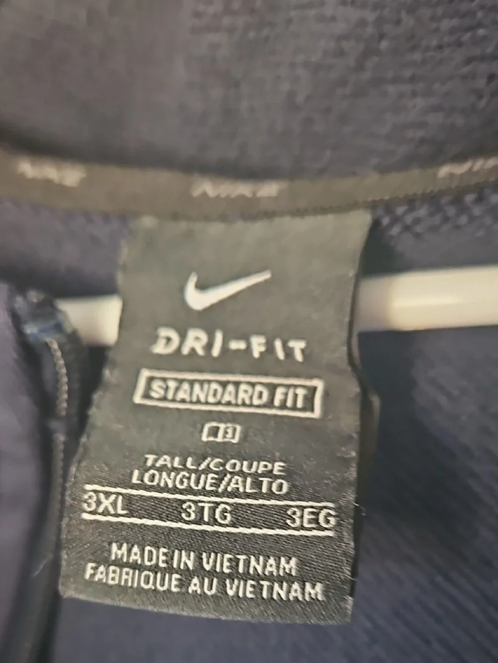 Nike Navy Pullover Hoodie with White Swoosh